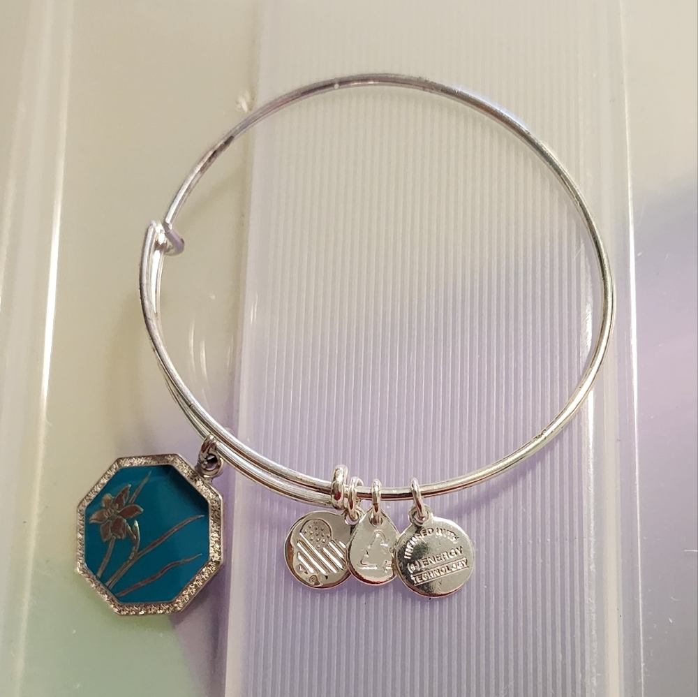 Alex & Ani Narcissus Pursuit of Persephone Collection December Flower, Silver